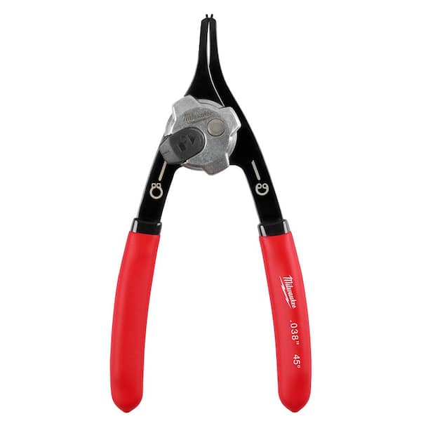 Milwaukee 0.038 in. Convertible Snap Ring Pliers - 45°