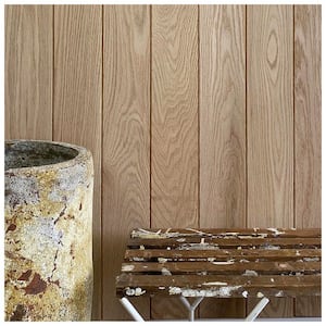 Wood 5/16 in. x 5.5 in. x 72 in. 16.5 sq. ft. Unfinished Raw Oak Shiplap Solid Wood Panels (6-Pack)