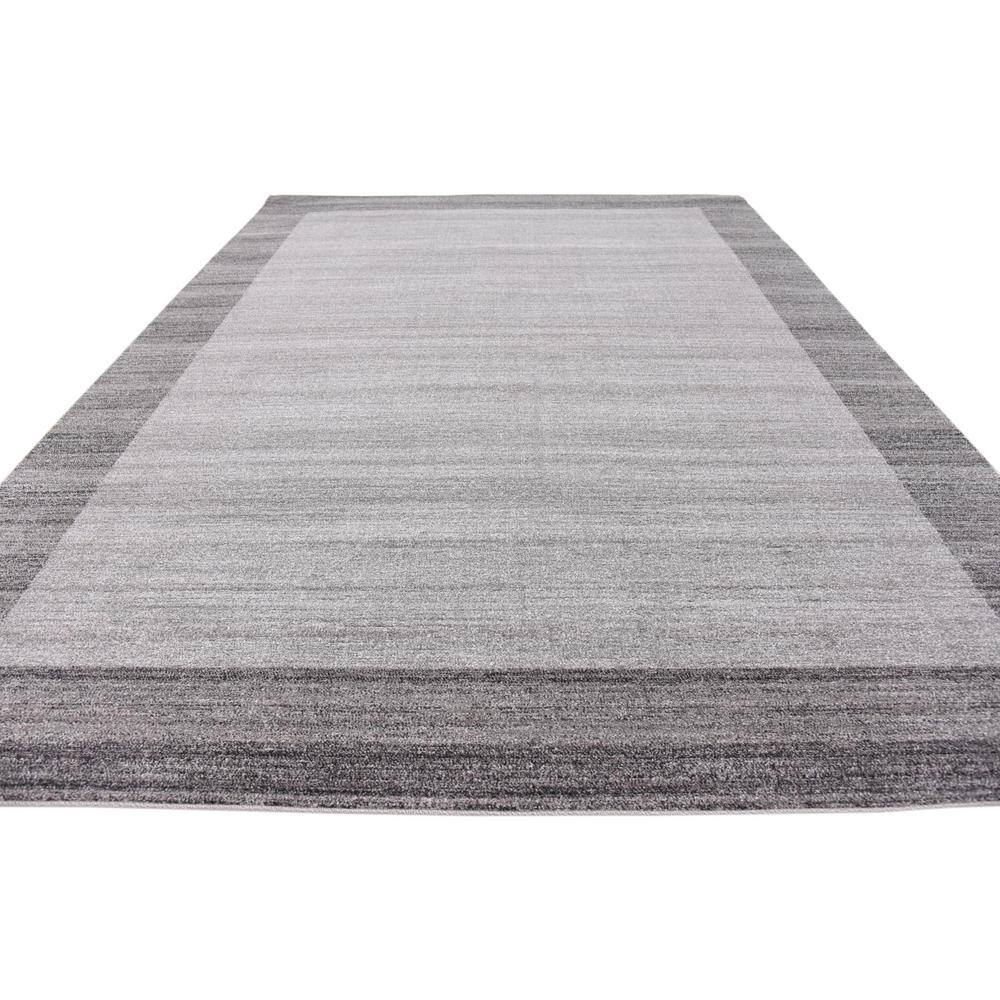 Light Gray 9' x 12' Easy Care Tufted Synthetic Rug