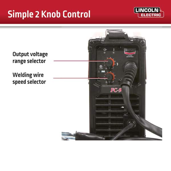 CENTURY FC90 Flux Core Welder Kit with 0.035 Flux Core Wire