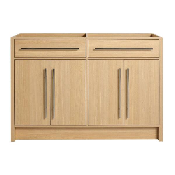 48 in. Bath Vanity Cabinet Without Top in Oak Unassembled