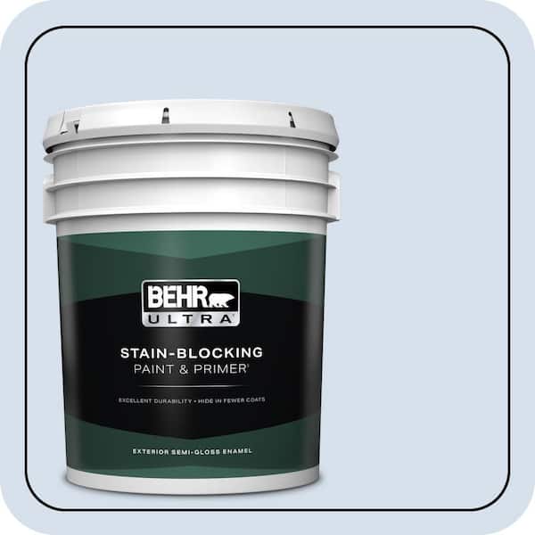 BEHR ULTRA 5 gal. #610C-1 Northern Star Semi-Gloss Enamel Exterior Paint & Primer