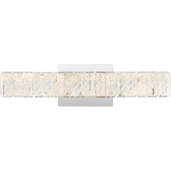 Quoizel Garcelle 20.25 in. 1-Light Polished Chrome Integrated LED Vanity Light Bar