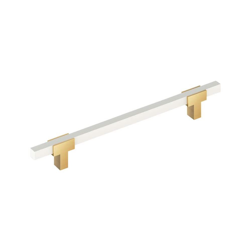 Urbanite 12 in. (305 mm) Center-to-Center Champagne Bronze/Gloss White Bar Appliance Cabinet Pull price history on PriceWatchPro
