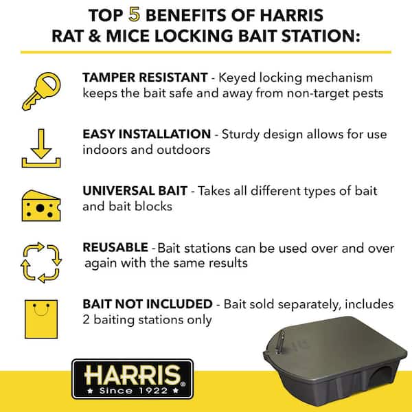 Harris Rat and Mouse Bait Station (6-pack)