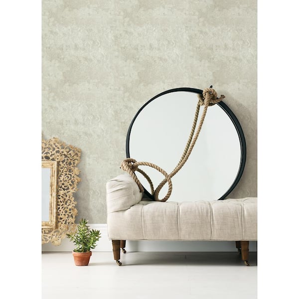 Francesca Cream Texture Vinyl Wallpaper