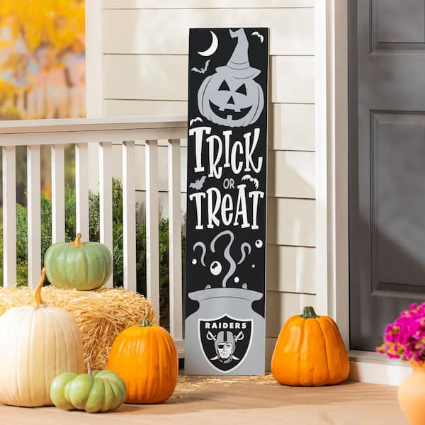Evergreen 47 in. Double Sided Leaner Halloween Prop Porch Sign