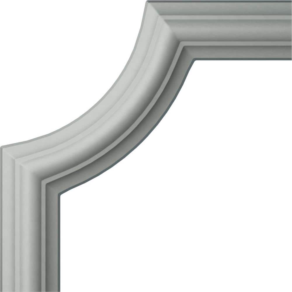 Large Classic Primed White Urethane Crown Moulding Corner
