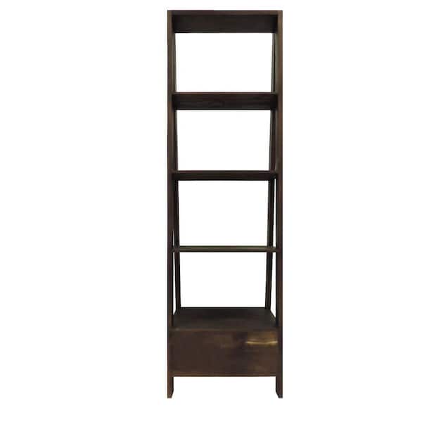 Urban Port 69 In Distressed Brown Wood, How To Put A Mainstays 5 Shelf Bookcase Instructions Pdf