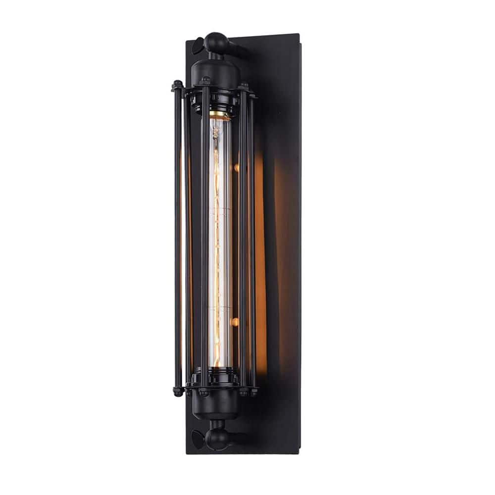 3.9 in. 1-Light Black Indoor Wall Sconce, American Retro Style, E26 Base for Hallways Bar Bulb Not Included price history on PriceWatchPro