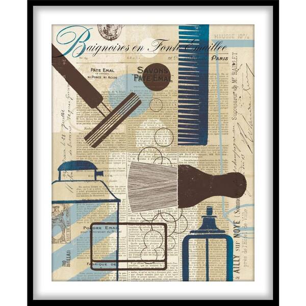 PTM Images 9.75 in. x 11.75 in. "French Spa II"Framed Wall Art