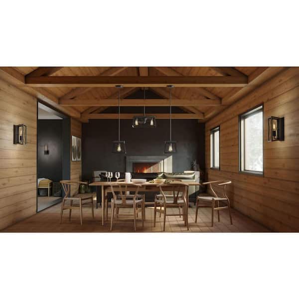 Briarwood 22 in. Indoor/Outdoor Matte Black Farmhouse Ceiling Fan with 2200K Light Bulbs Included with Remote