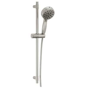 7-Setting Wall Mount Hand Shower with Cleaning Spray in Lumicoat