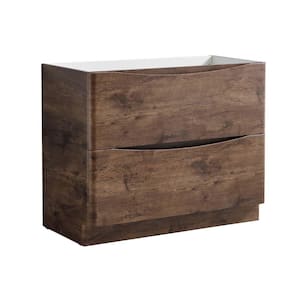 Tuscany 40 in. Modern Bath Vanity Cabinet Only in Rosewood