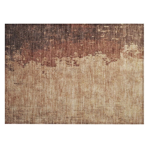 Chantille Machine Washable Indoor/Outdoor Abstract ACN1904 Paprika 2 ft. x 3 ft. Accent Rug