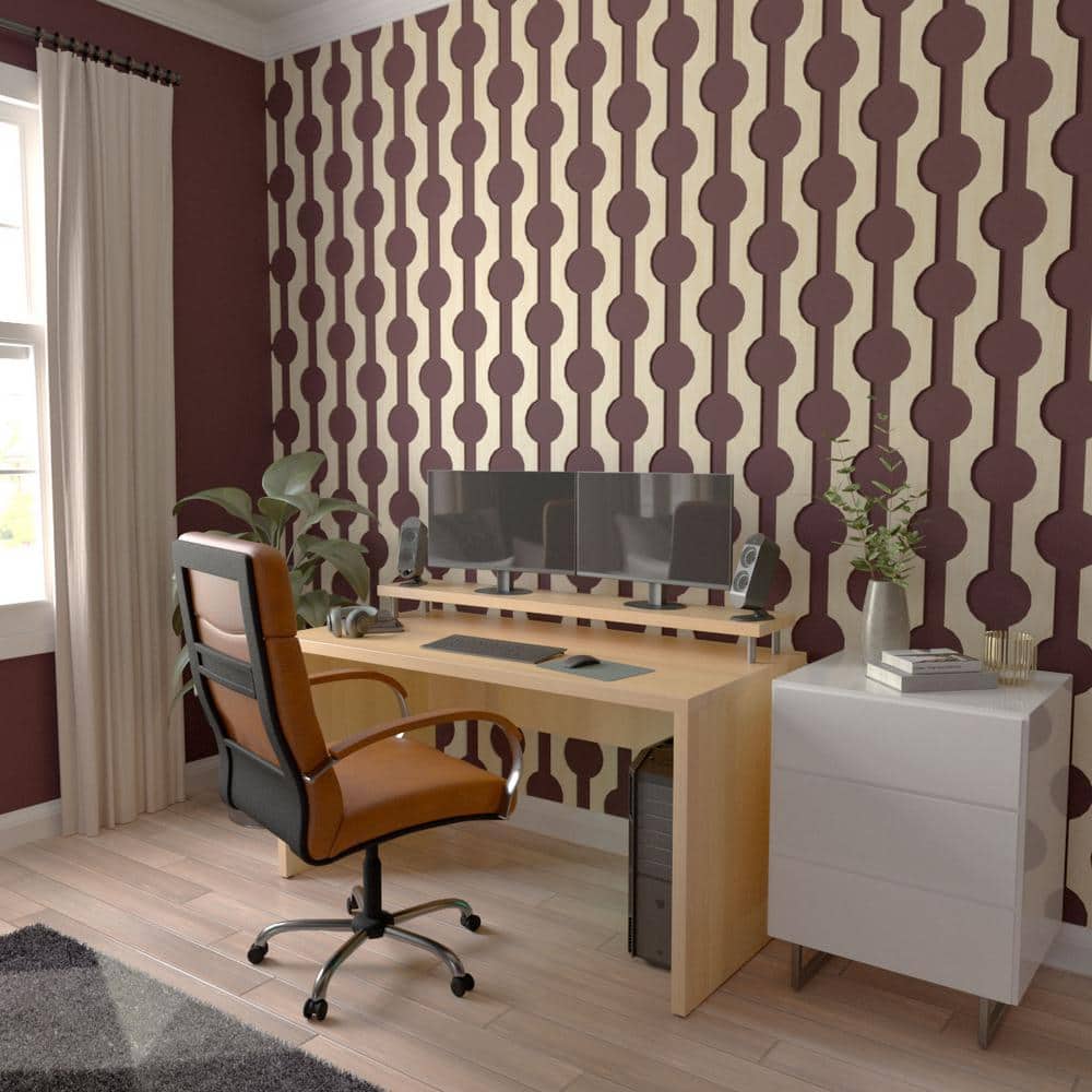 Pomeroy 47" Birch Adjustable Decorative Wood Slat Wall Panel Kit