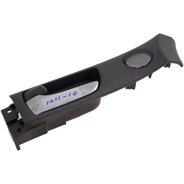 Unbranded Interior Door Handle Front Left Without Memory Adjust System Chrome Lever Black