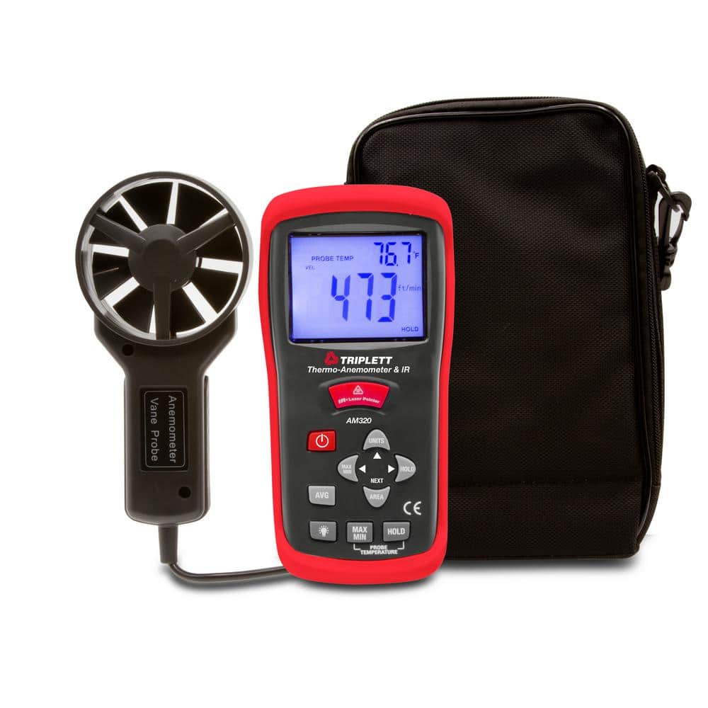 TRIPLETT Thermo-Anemometer + IR with Cert. of Traceability to NIST -  AM320-NIST