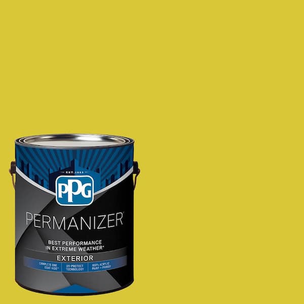 PERMANIZER 1 gal. PPG1216-7 Gone Giddy Satin Exterior Paint
