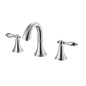 Florence 8 in. Widespread 2-Handle Bathroom Faucet Polished Chrome