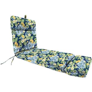 72 in. L x 22 in. W x 3.5 in. T Outdoor Chaise Lounge Cushion in Binessa Lapis