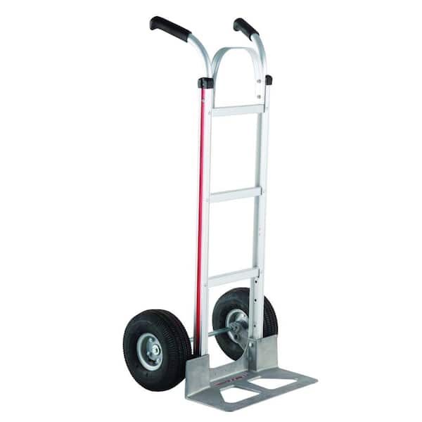 500 lb. Capacity Aluminum Modular Hand Truck with Double Grip Handles and  Pneumatic Wheels