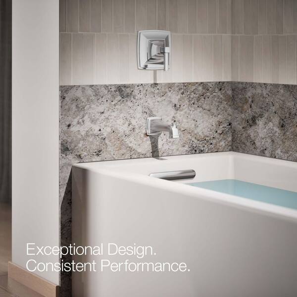 KOHLER Riff Wall Mount Diverter Bath Spout, Polished Chrome 27406