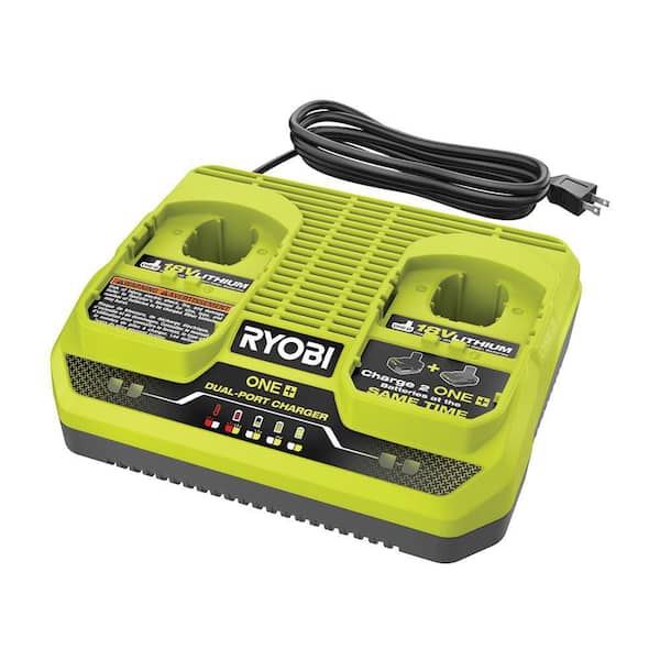 RYOBI ONE+ Dual-Port Simultaneous Charger PCG005 - Home Depot