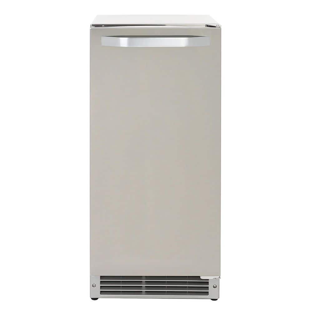 Shallow Depth Outdoor Built-In Undercounter Ice Maker, in Stainless Steel