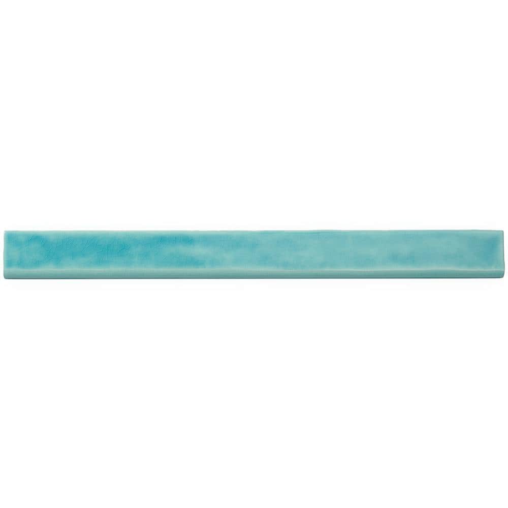 Nantucket Turquoise 2 in. x 20 in. Polished Ceramic Bullnose Tile price history on PriceWatchPro