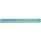 Nantucket Turquoise 2 in. x 20 in. Polished Ceramic Bullnose Tile