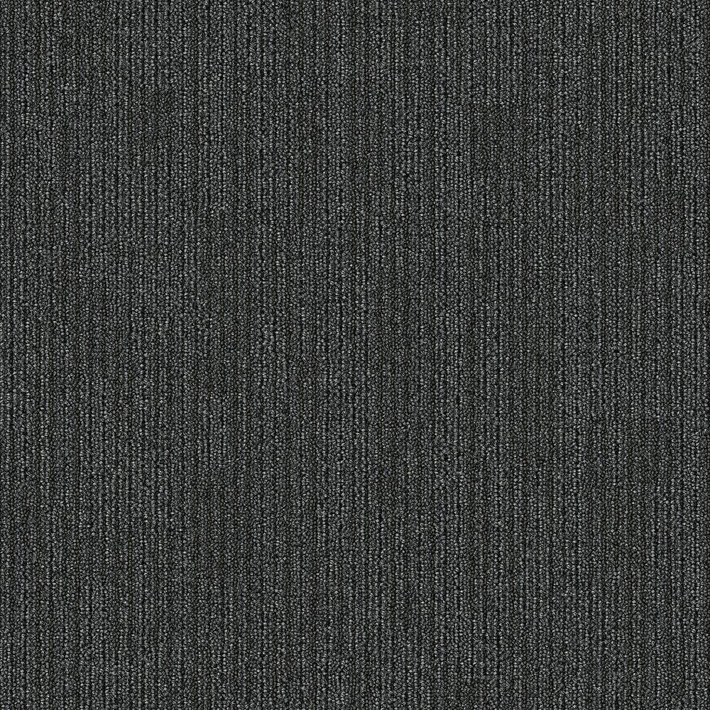 Merrick Brook - Shadow - Gray Commercial 24 x 24 in. Glue-Down Carpet Tile 