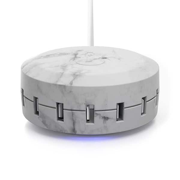 ChargeHub X7 Signature - 7-Port USB SuperCharger - Gray Marble