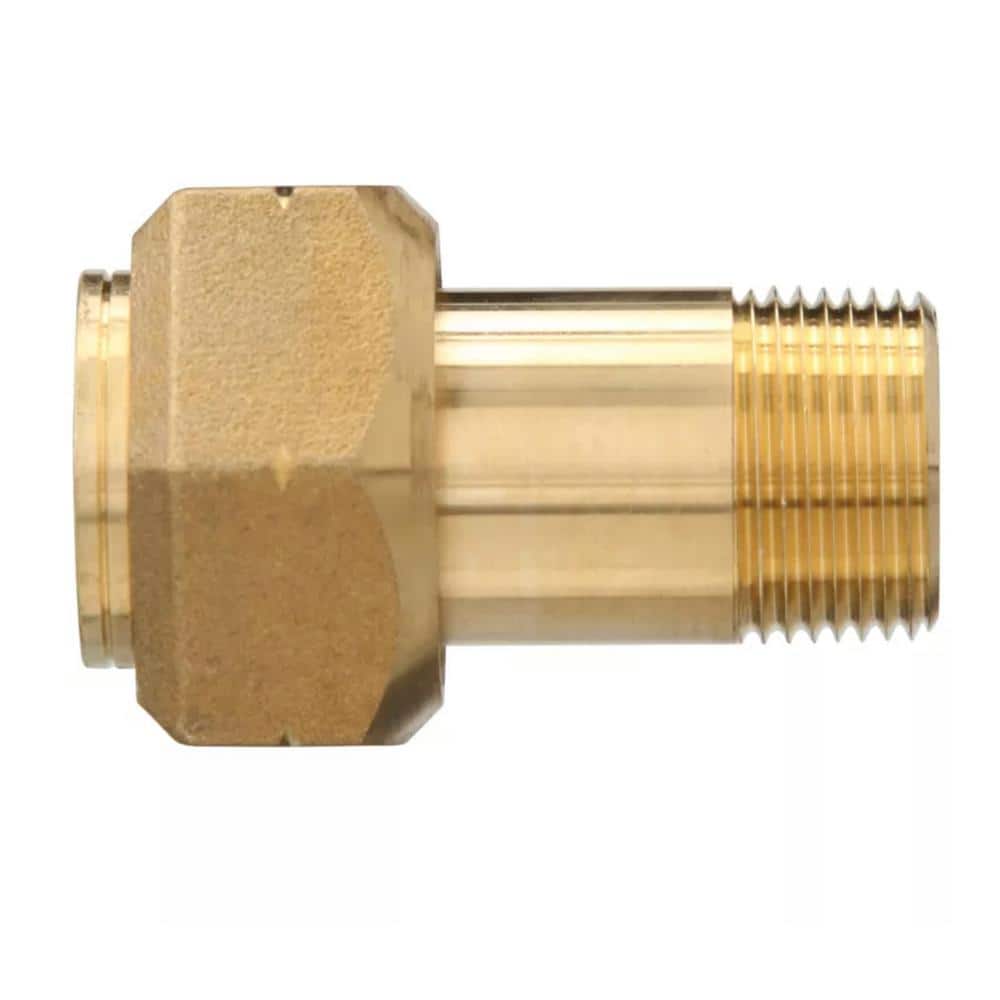 1-1//4 5 Pack Midline Valve XND1011-OM-5 Brass Water Meter Coupling Adapter Pipe Fitting with Nut and Gasket 1/’/’ MIP x 1-1//4/’/’ FIP