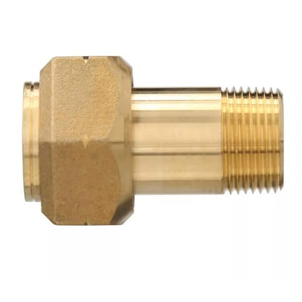 Everbilt 1 in. FIP x 3/4 in. MIP Brass Meter Spud Fitting