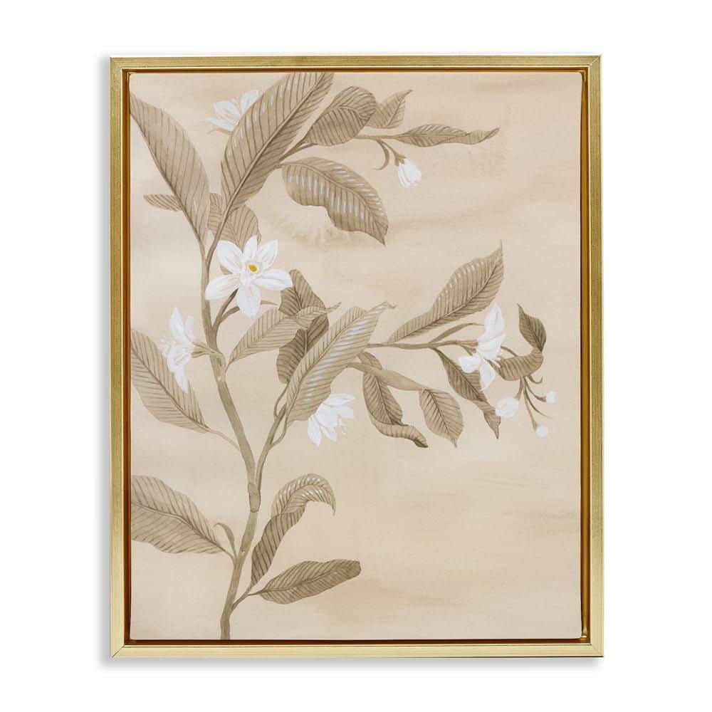 Traditional White Daffodils by Grace Popp Gold Floater Frame Nature Graphic Art Print 31 in. x 25 in. price history on PriceWatchPro