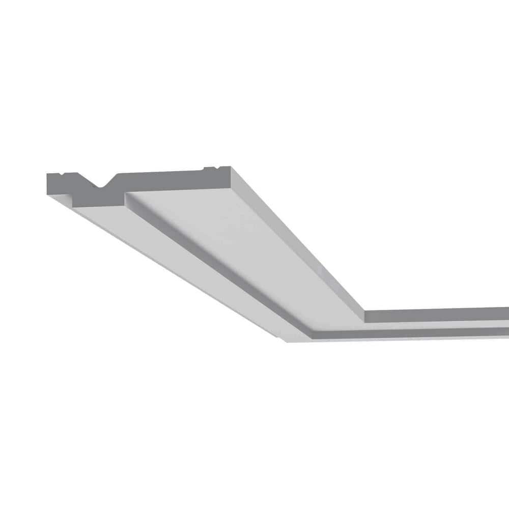 Primed White Polystyrene Crown Moulding 78" Length (5 Pack)