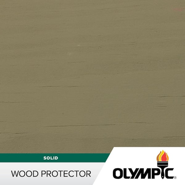 Olympic Wood Protector 1 gal. SC-1024 Dark Ash Exterior Solid Stain Plus Sealer in One