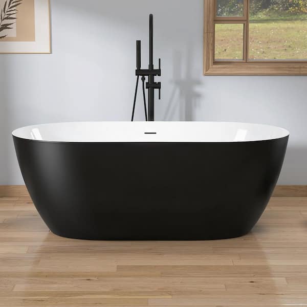 Getpro 67 in. x 29.5 in. Acrylic Free Standing Bath Tub Flat