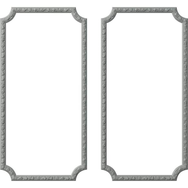 13.35 Sq. Ft. Unfinished Polyurethane Sussex Floral Panel Moulding Kit (Double Panel)