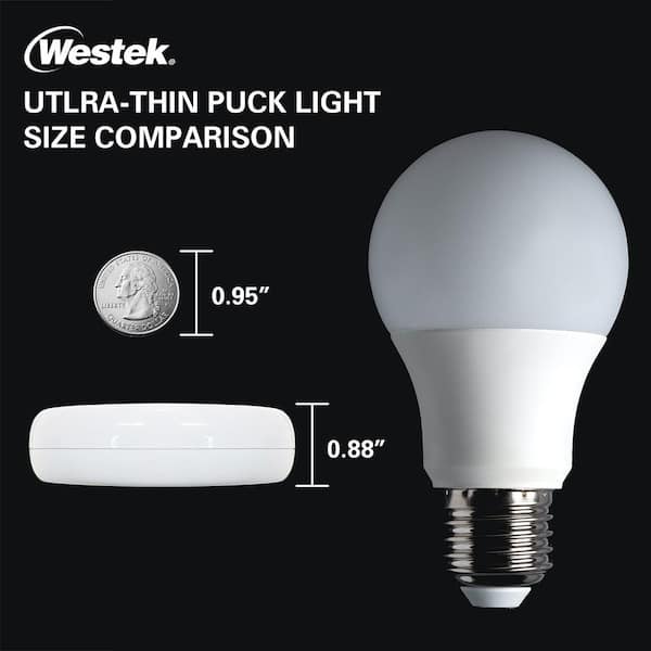 Westek LED Moon Puck Light (2-Pack) LGLUNA42-T - The Home Depot