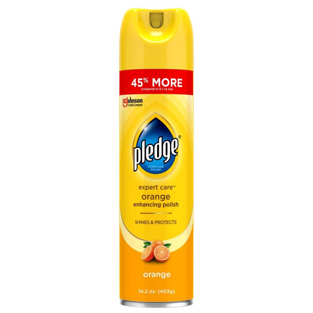 Pledge Multi-Surface Cleaner Spray and Wipes, Works on Leather, Granite,  Wood, and More, Bundle, Lemon (2 Count of 9.7 oz Cans, and 2 Pack of 24