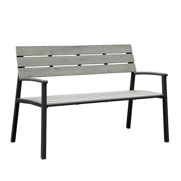 Isha Outdoor Bench in Gray