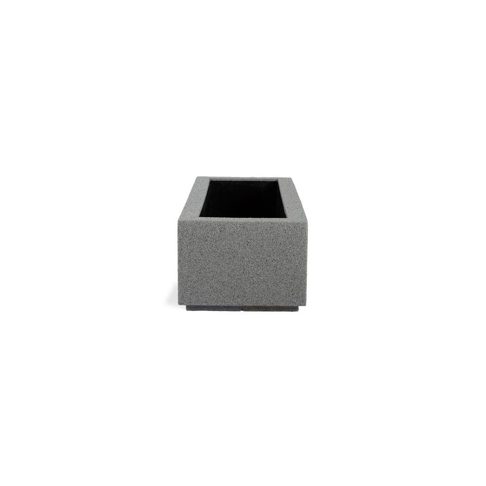 Gray Granite Extra Large Rectangular Polymer Planter