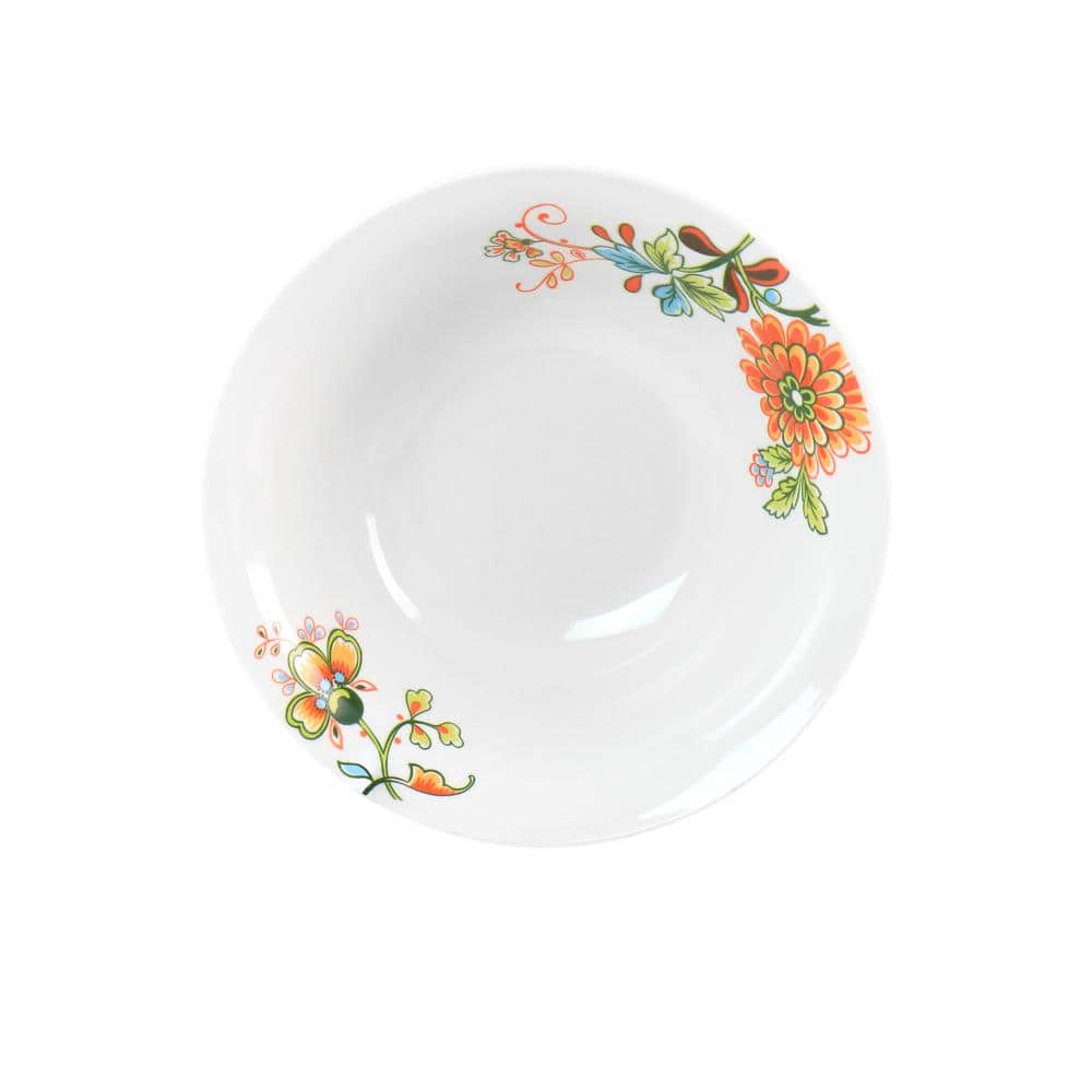 Spring Bloom 16-Piece Floral Porcelain Dinnerware Set