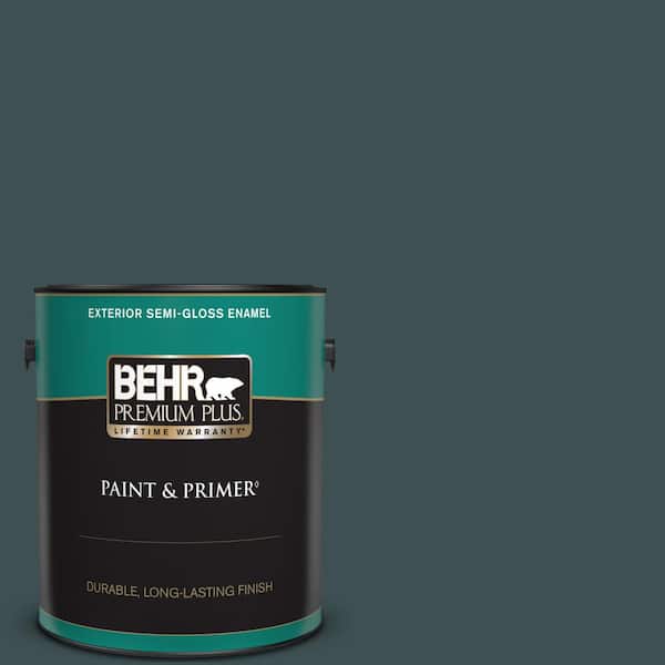 BEHR PREMIUM PLUS 1 gal. #S440-7 Thermal Semi-Gloss Enamel Exterior Paint & Primer