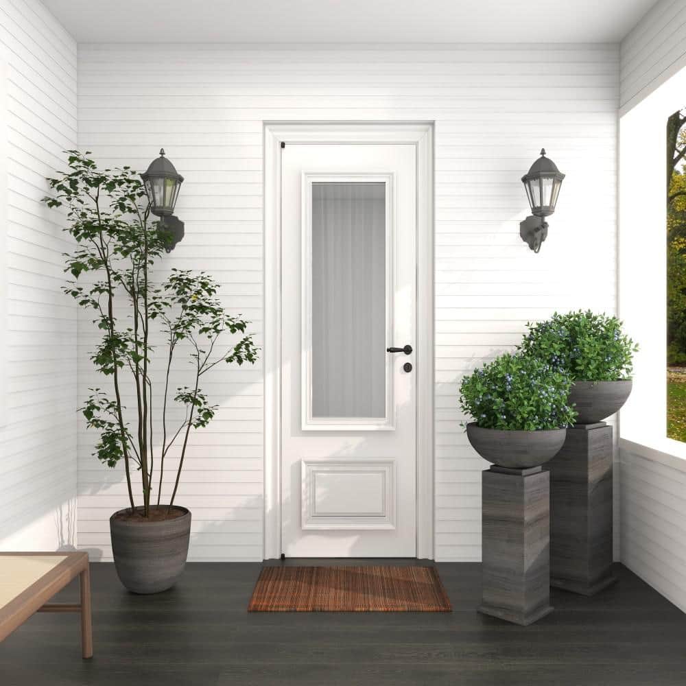 Extra Large Gray Metal Pedestal Planter Set for Indoor/Outdoor Use