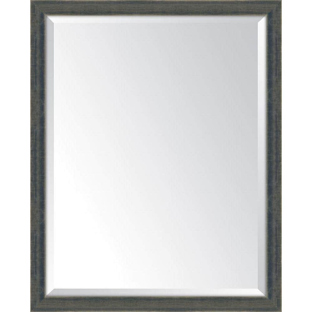 Medium Rectangle Blue Beveled Glass Classic Mirror (25 in. H x 31 in. W) price history on PriceWatchPro