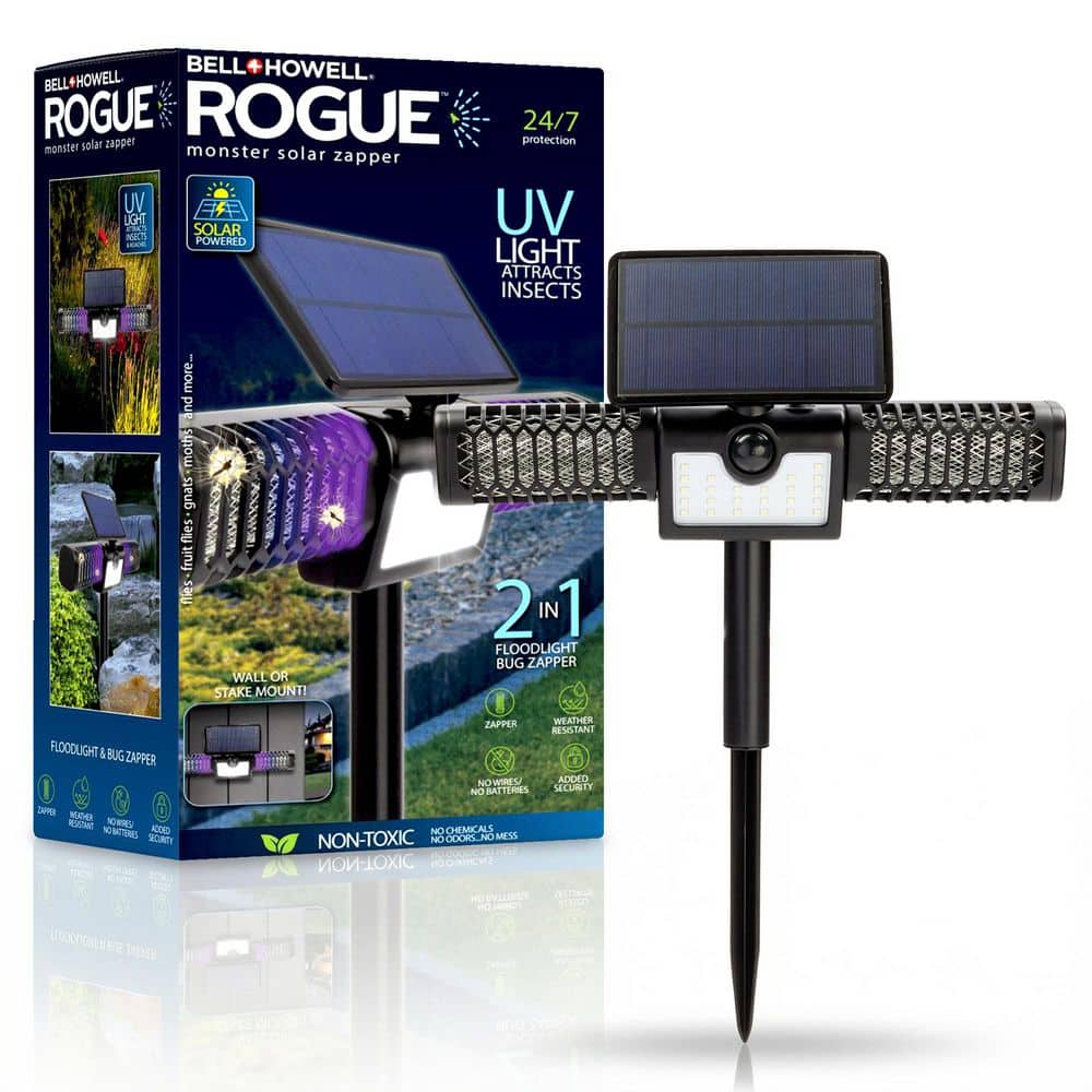 Bell + Howell 1200-Volt Solar Monster Zapper 2-in-1 Electric Flood