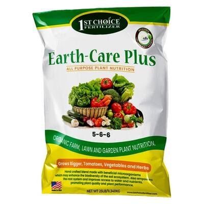 Earth-Care Plus 5-6-6 25 lbs. 2,500 sq. ft. Slow Release Organic All Purpose Plant Nutrition